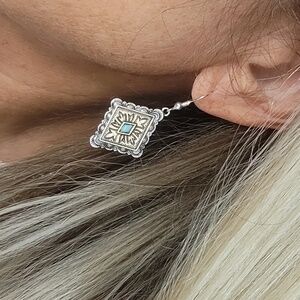 🔥LAST PAIR🔥 ARTISAN SOUTHWESTERN TWO-TONE EARRINGS